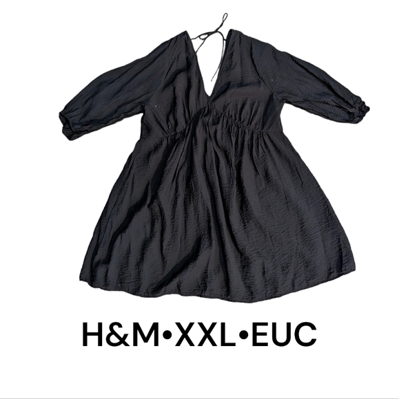 Lightweight black dress•H&M•XXL•EUC - Picture 1 of 1
